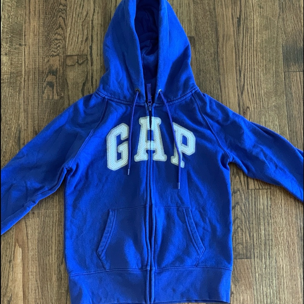 GAP LOGO ZIP-UP HOODIE